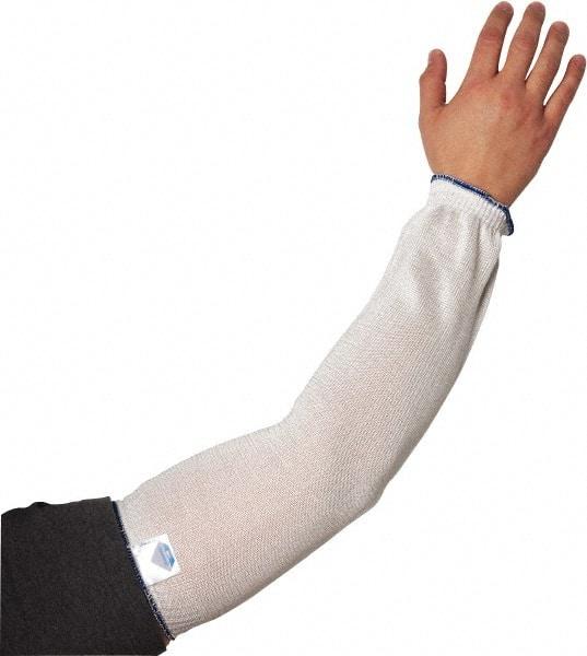 PIP - Size Universal, White Dyneema Cut Resistant Sleeve - 18" Long, ANSI Cut Resistance Level A2, Continuous Knit Cuff - All Tool & Supply