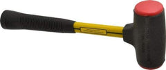 NUPLA - 32 oz Head 2" Face Diam Urethane Dead Blow Hammer - 13-11/16" OAL, Fiberglass Handle - All Tool & Supply