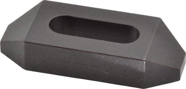 Gibraltar - 5/16, 3/8" Stud, Steel, Plain Strap Clamp - 13/16" Travel, 2-1/2" OAL x 1" Wide x 1/2" High, Black Oxide Finish, Tapered Nose - All Tool & Supply