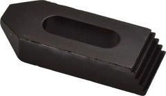 Gibraltar - 5/16, 3/8" Stud, Steel, Serrated Strap Clamp - 13/16" Travel, 2-1/2" OAL x 1" Wide x 1/2" High, Black Oxide Finish, Tapered Nose - All Tool & Supply