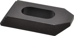 Gibraltar - 1/2" Stud, Steel, Serrated Strap Clamp - 11/16" Travel, 2-1/2" OAL x 1-1/8" Wide x 1/2" High, Black Oxide Finish, Tapered Nose - All Tool & Supply