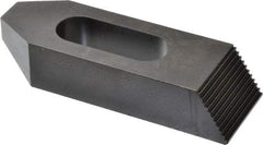 Gibraltar - 7/8, 1" Stud, Steel, Serrated Strap Clamp - 1-11/16" Travel, 6" OAL x 2" Wide x 1-1/4" High, Black Oxide Finish, Tapered Nose - All Tool & Supply