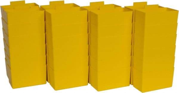 Quantum Storage - 2.8" Wide x 3" High, Yellow Bin Cup - Use with Quantum Storage Systems - Shelf Bin - All Tool & Supply