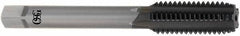 OSG - M5x0.80 Metric Coarse 6H 4 Flute Diamond Finish Solid Carbide Straight Flute Machine Tap - Modified Bottoming, Right Hand Thread, 60mm OAL, 22mm Thread Length, Oversize - Exact Industrial Supply