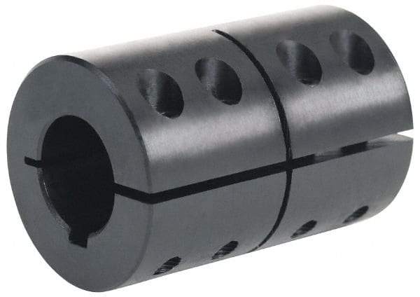 Climax Metal Products - 1-1/8" Bore, Steel, One Piece Clamping Shaft Collar - 2-1/8" Outside Diam, 3-1/4" Wide - All Tool & Supply