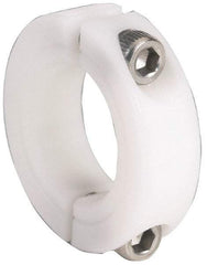 Climax Metal Products - 3" Bore, Plastic, Two Piece Clamping Shaft Collar - 4-1/4" Outside Diam, 7/8" Wide - All Tool & Supply