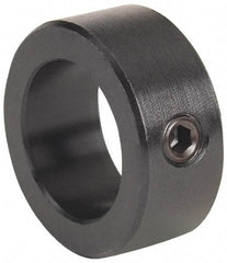 Climax Metal Products - 4" Bore, Steel, One Piece Solid Set Screw Collars - 5-1/4" Outside Diam, 1-1/8" Wide - All Tool & Supply