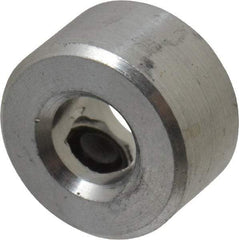 Climax Metal Products - 3/16" Bore, Aluminum, One Piece Solid Set Screw Collars - 7/16" Outside Diam, 1/4" Wide - All Tool & Supply