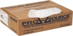 PRO-SOURCE - 0.2 mil Thick, Household/Office Trash Bags - 24" Wide x 31" High, Clear - All Tool & Supply