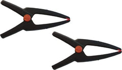 Bessey - 2 Piece 33 Lb Capacity Spring Clamp Set - 2" Opening Capacity, 4" OAL - All Tool & Supply