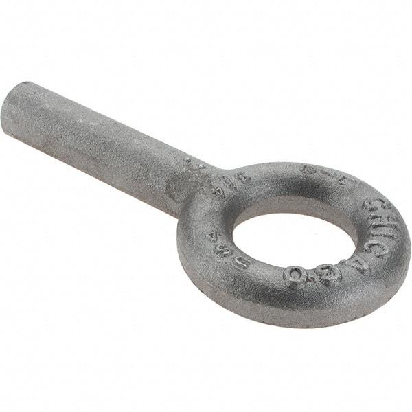 Gibraltar - Forged Steel, Fixed Blank Lifting Eye Bolt - 3" Shank, No Shoulder - All Tool & Supply