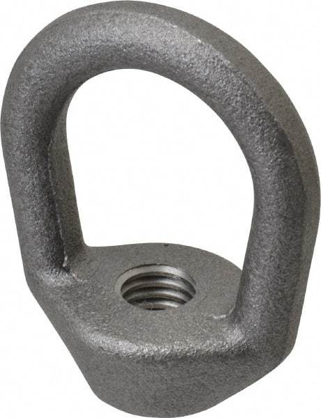 Gibraltar - 2,240 Lb Capacity, 1/2-13 Thread, Self Colored, Carbon Steel Regular Duty Lifting Eye Nut - Grade C-1030, 2-1/2" High, 1-1/4" Inside & 2" Outside Eye Diam, 2" Bell/Base Width - All Tool & Supply