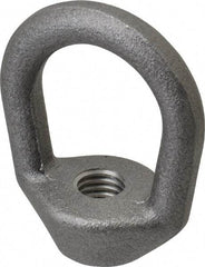 Gibraltar - 2,240 Lb Capacity, 1/2-13 Thread, Self Colored, Carbon Steel Regular Duty Lifting Eye Nut - Grade C-1030, 2-1/2" High, 1-1/4" Inside & 2" Outside Eye Diam, 2" Bell/Base Width - All Tool & Supply