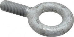 Gibraltar - 6,000 Lb Capacity, Forged Steel, 3/4-10 Thread, Fixed Lifting Eye Bolt - Fully Threaded, 2" Shank, 2" Thread Length, No Shoulder - All Tool & Supply