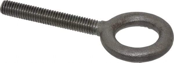 Gibraltar - 1,400 Lb Capacity, Steel, 3/8-16 Thread, Lifting Eye Bolt - Fully Threaded, 2-1/2" Shank, 2-1/2" Thread Length, No Shoulder - All Tool & Supply