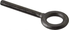 Gibraltar - 1,400 Lb Capacity, Forged Steel, 3/8-16 Thread, Fixed Lifting Eye Bolt - Fully Threaded, 3" Shank, 3" Thread Length, No Shoulder - All Tool & Supply