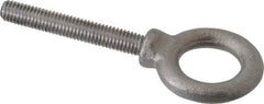 Gibraltar - 1,400 Lb Capacity, Steel, 3/8-16 Thread, Lifting Eye Bolt - Fully Threaded, 2-1/2" Shank, 2-1/2" Thread Length, Shoulder - All Tool & Supply