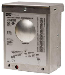 Hubbell Wiring Device-Kellems - 2 Poles, 30 Amp, NEMA, Enclosed Pushbutton Manual Motor Starter - 111.8mm Wide x 83.3mm Deep x 140.2mm High, 15 hp, CSA Certified, NEMA 3R & UL Listed - All Tool & Supply