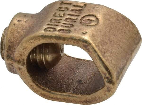 Thomas & Betts - 2 to 10 (Solid) AWG Compatible Single-Nut Rod Clamp - Copper Alloy, 1-19/32" OAL, RoHS Compliant & UL Listed - All Tool & Supply