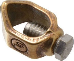 Thomas & Betts - 1/0 to 8 (Solid) AWG Compatible Single-Nut Rod Clamp - Copper Alloy, 2-13/64" OAL, CSA Certified, RoHS Compliant, UL Listed - All Tool & Supply