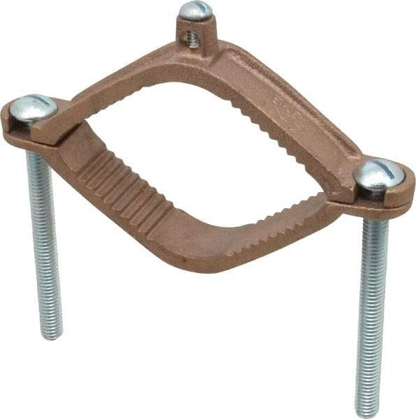 Thomas & Betts - 4 to 10 (Solid) AWG Compatible Dual-Nut Rod Clamp - Bronze, 6-5/16" OAL, RoHS Compliant, UL File E3060, UL Listed - All Tool & Supply