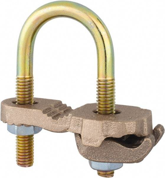 Thomas & Betts - 4 to 4/0 AWG Compatible U-bolt Rod Clamp - Bronze, CSA Certified, UL File E3060, UL Listed - All Tool & Supply