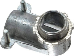 Thomas & Betts - 3/4" Trade, Die Cast Zinc Squeeze Clamp Angled FMC Conduit Connector - Noninsulated - All Tool & Supply