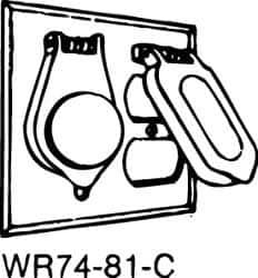 Thomas & Betts - Electrical Outlet Box Stainless Steel Weatherproof Cover - Includes Screw & Sealing Gasket - All Tool & Supply