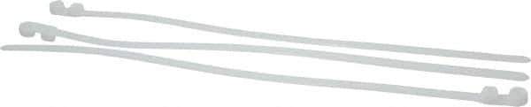 Thomas & Betts - 14.2" Long Natural (Color) Nylon Standard Cable Tie - 120 Lb Tensile Strength, 1.91mm Thick, 4" Max Bundle Diam - All Tool & Supply