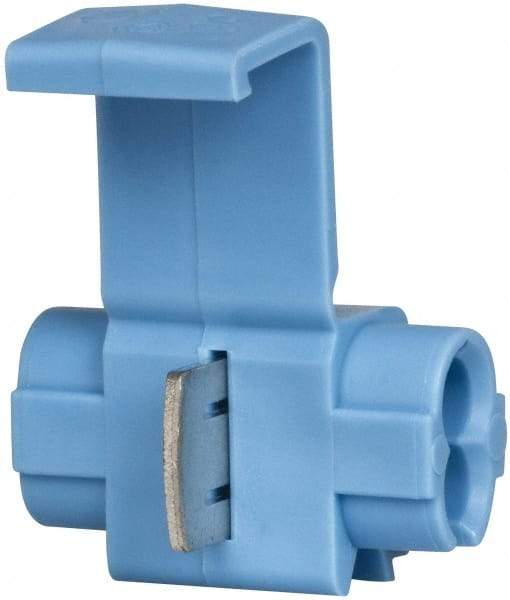 3M - 22 to 16 AWG, Blue, IDC, Run & Tap Quick Splice Connector - 2 Wires - All Tool & Supply