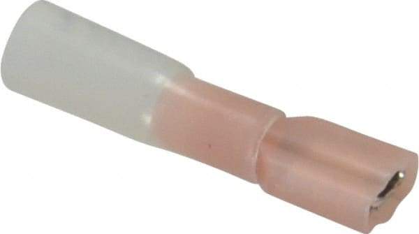 3M - 22 to 18 AWG, Nylon Heat Shrink, Fully Insulated, Female Wire Disconnect - 1/4 Inch Wide Tab, Red - All Tool & Supply