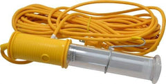 Made in USA - 13 Watt, Electric, Fluorescent Portable Handheld Work Light - 50' Cord - All Tool & Supply