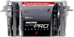 Rayovac - Size AA, Alkaline, 24 Pack, Standard Battery - 1.5 Volts, Button Tab Terminal - All Tool & Supply