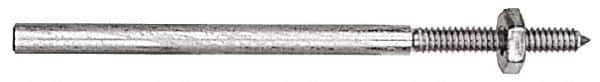 Made in USA - 3/32" Shank Rubberized Abrasive Point Mandrel - 1/16" Hole Compatibility, for Points - All Tool & Supply