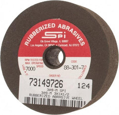 Made in USA - 3" Diam x 1/2" Hole x 1" Thick, 80 Grit Surface Grinding Wheel - Aluminum Oxide/Silicon Carbide Blend, Medium Grade, 7,000 Max RPM - All Tool & Supply