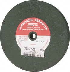 Made in USA - 6" Diam x 1/2" Hole x 3/4" Thick, 46 Grit Surface Grinding Wheel - Aluminum Oxide/Silicon Carbide Blend, Coarse Grade, 3,600 Max RPM - All Tool & Supply