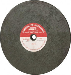 Made in USA - 8" Diam x 1/2" Hole x 3/8" Thick, 46 Grit Surface Grinding Wheel - Aluminum Oxide/Silicon Carbide Blend, Coarse Grade, 2,600 Max RPM - All Tool & Supply