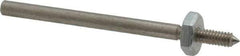 Made in USA - 1/8" Shank Rubberized Abrasive Point Mandrel - 1/8" Hole Compatibility, for Points - All Tool & Supply