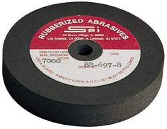 Made in USA - 3" Diam x 1/2" Hole x 3/4" Thick, 240 Grit Surface Grinding Wheel - Aluminum Oxide/Silicon Carbide Blend, Very Fine Grade, 7,000 Max RPM - All Tool & Supply