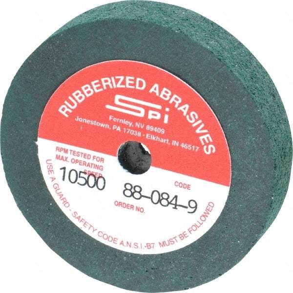 Made in USA - 2" Diam x 1/4" Hole x 3/8" Thick, 46 Grit Surface Grinding Wheel - Aluminum Oxide/Silicon Carbide Blend, Coarse Grade, 10,500 Max RPM - All Tool & Supply