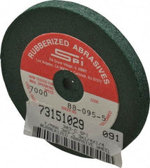 Made in USA - 3" Diam x 1/4" Hole x 1/4" Thick, 46 Grit Surface Grinding Wheel - Aluminum Oxide/Silicon Carbide Blend, Coarse Grade, 7,000 Max RPM - All Tool & Supply