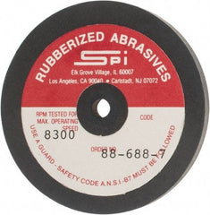 Made in USA - 2-1/2" Diam x 1/4" Hole x 1/4" Thick, 240 Grit Surface Grinding Wheel - Aluminum Oxide/Silicon Carbide Blend, Very Fine Grade, 8,300 Max RPM - All Tool & Supply