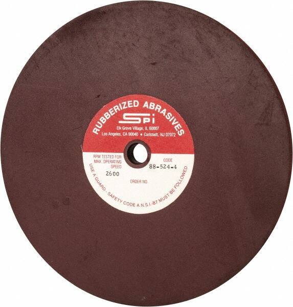 Made in USA - 8" Diam x 1/2" Hole x 1/2" Thick, 120 Grit Surface Grinding Wheel - Aluminum Oxide/Silicon Carbide Blend, Fine Grade, 2,600 Max RPM - All Tool & Supply