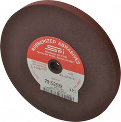 Made in USA - 6" Diam x 1/2" Hole x 1/2" Thick, 120 Grit Surface Grinding Wheel - Aluminum Oxide/Silicon Carbide Blend, Fine Grade, 3,500 Max RPM - All Tool & Supply