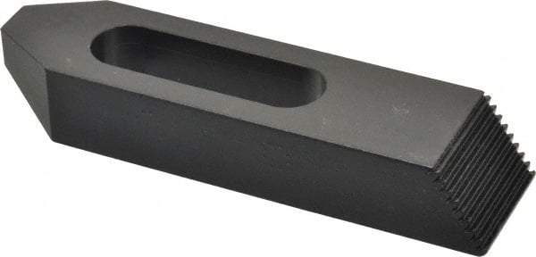 Gibraltar - M20mm Stud, Steel, Plain Strap Clamp - 49mm Travel, 152mm OAL x 38mm Wide x 25mm High, Black Oxide Finish, Tapered Nose - All Tool & Supply