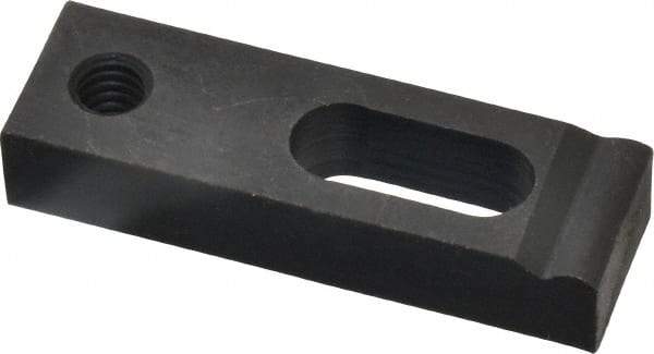 Gibraltar - 1/4" Stud, Medium Carbon Steel, Strap Clamp - 1/2" Travel, 2" OAL x 5/8" Wide x 3/8" High, Black Oxide Finish, Radius Nose - All Tool & Supply