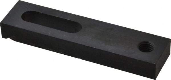 Gibraltar - 1/2" Stud, Medium Carbon Steel, Strap Clamp - 1-1/2" Travel, 5" OAL x 1-1/4" Wide x 5/8" High, Black Oxide Finish, Radius Nose - All Tool & Supply