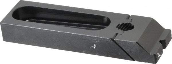 Gibraltar - 5-3/16" OAL x 1-1/2" Overall Width, Low Grip Nose, Steel Manual Edge Clamp - Black Oxide Coating, 3/4" High, 1/2" Socket Cap Screw Slot, 2-1/2" Travel - All Tool & Supply