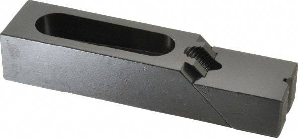 Gibraltar - 6-1/8" OAL x 1-1/2" Overall Width, High Grip Nose, Steel Manual Edge Clamp - Black Oxide Coating, 1-1/4" High, 1/2" Socket Cap Screw Slot, 2-1/4" Travel - All Tool & Supply