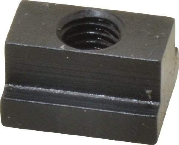 Gibraltar - 3/8-16 Blind Tapped T Slot Nut - 7/16" Slot Width, 11/16 x 7/32" Base Width x Height, 7/8 x 1/2" OAL x Height - All Tool & Supply